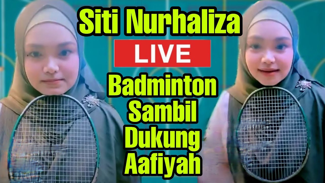 Siti Nurhaliza LIVE Sambil main badminton dan dukung Aafiyah