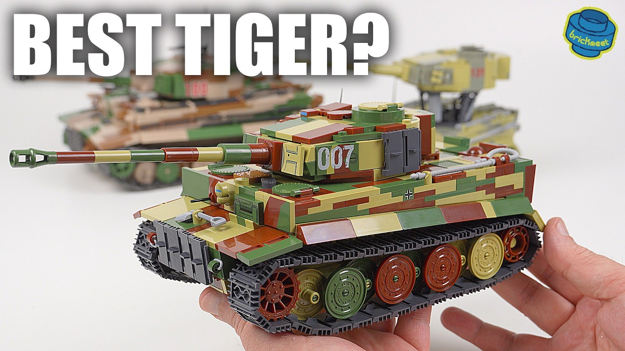 Commander 007 - Brick Built Tiger I Ausf. E - COBI 2587 (Speed Build Review & Comparison)