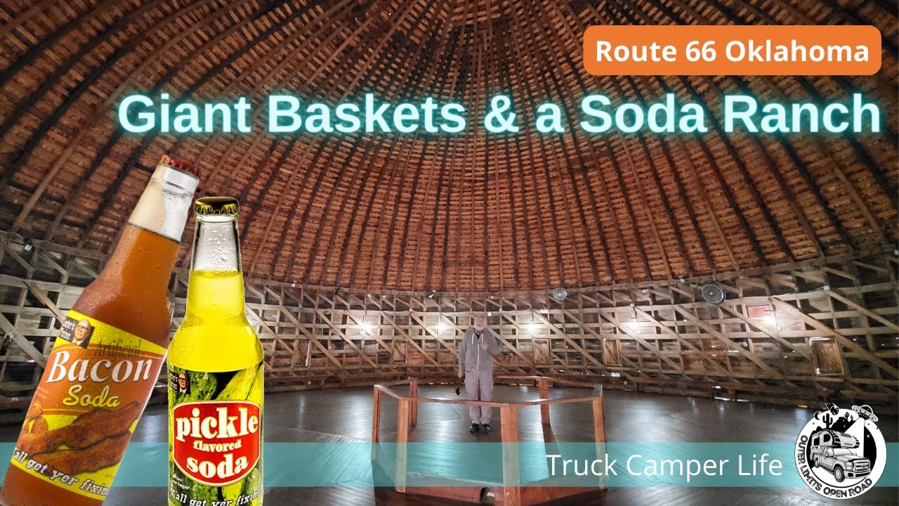 700 Flavors at Pops 66 Soda Ranch and the Arcadia Round Barn. Route 66 Oklahoma. Truck Camper Life.