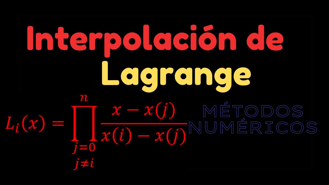 Polinomio Interpolante de Lagrange