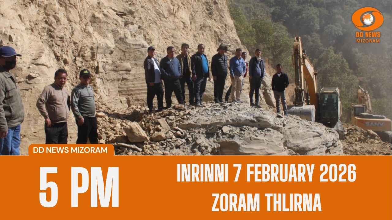 DD News Mizoram Zoram Thlirna | 7 February 2026 | 5:00 PM