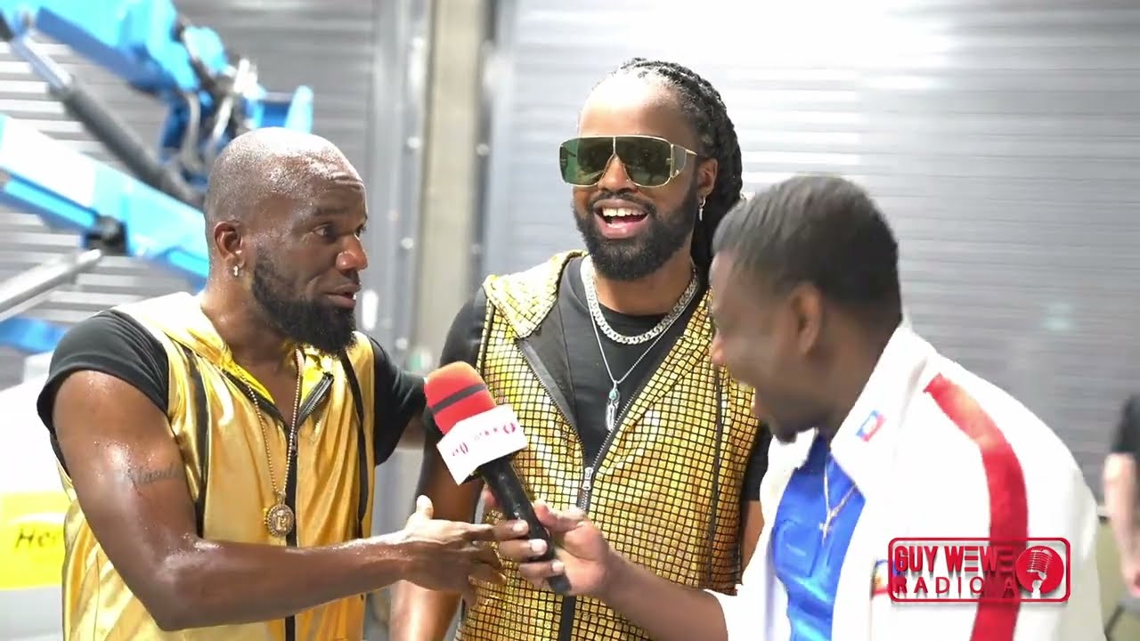 Shabba, Steve Khé EKIP interview with Gu y Wewe Back stage Compas Festival 2022
