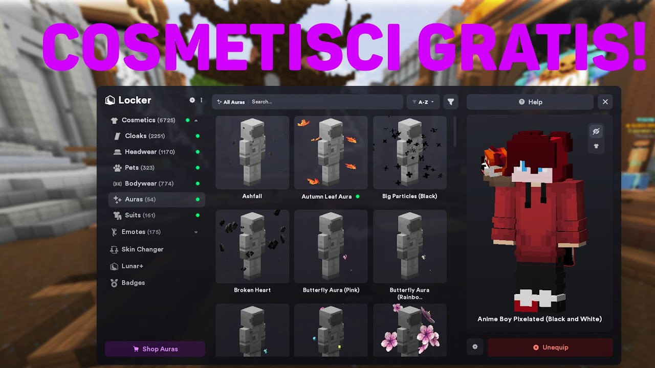 COME AVERE I COSMETICI GRATIS SU LUNAR CLIENT! (METODO NOVEMBRE 2025) TUTORIAL ITA