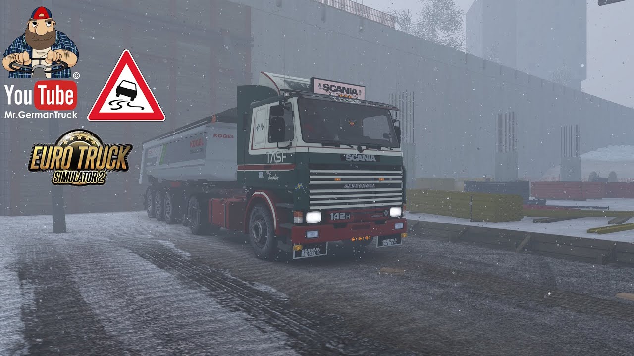 ETS 2 - Scania Serie 2 im verschneiten Nordic Horizons & Warp Modus