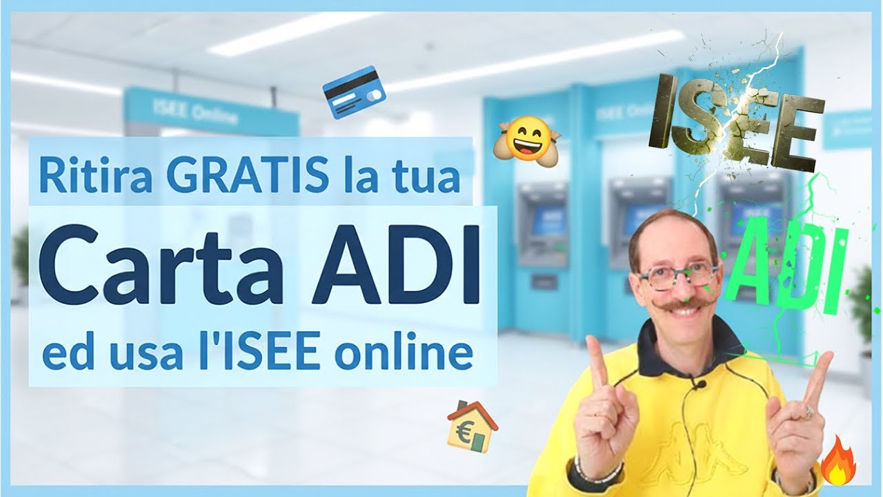 💳 Carta ADI GRATIS: Ritirala ora in Posta! 📮 NON ASPETTARE! 🏃‍♂️ e carica l'ISEE da internet 📲