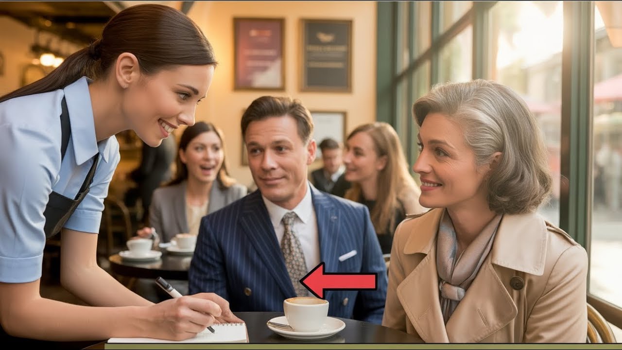 Unexpected Connection: Waitress Speaks French, Billionaire Leaves Life-Changing Note and Jet Tic...