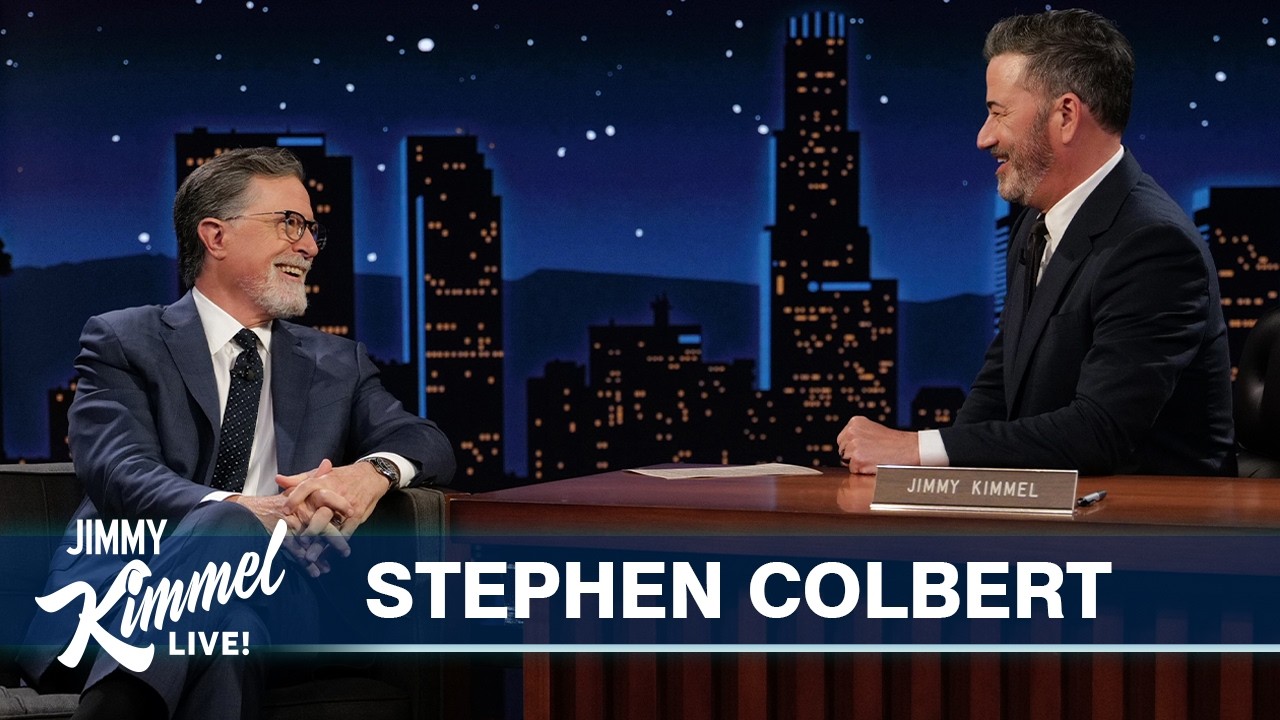 Stephen Colbert on the Emmys, His Wife Hating His Beard & Gifting Jimmy His Captain America Shield