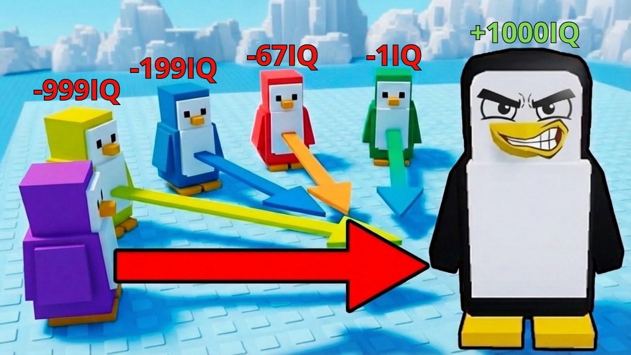 ROBLOX Knockout 🐧 Funny Moments (MEMES) 