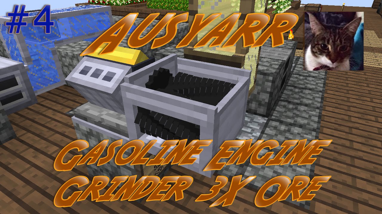 RotaryCraft Gasoline Engine, Grinder 3 times ore processing