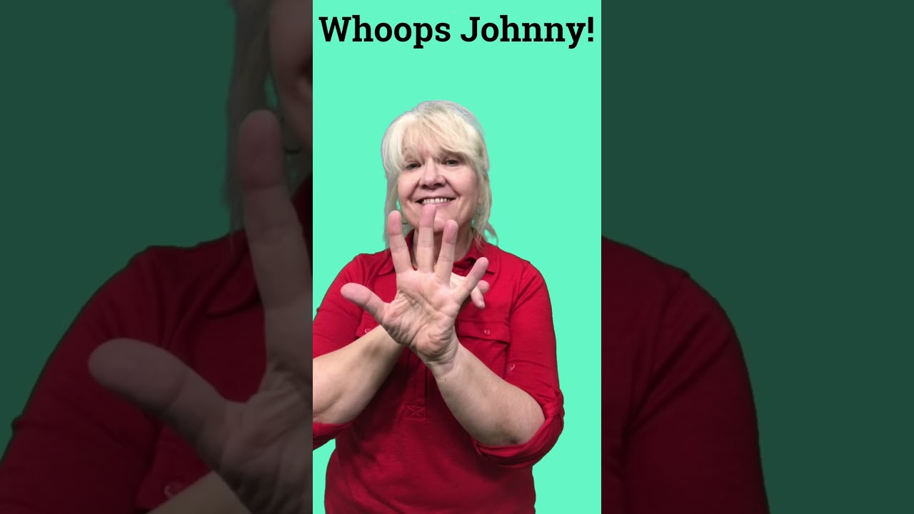 Johnny, Whoops Johnny.  My silly version of the classic game written below in description #shorts