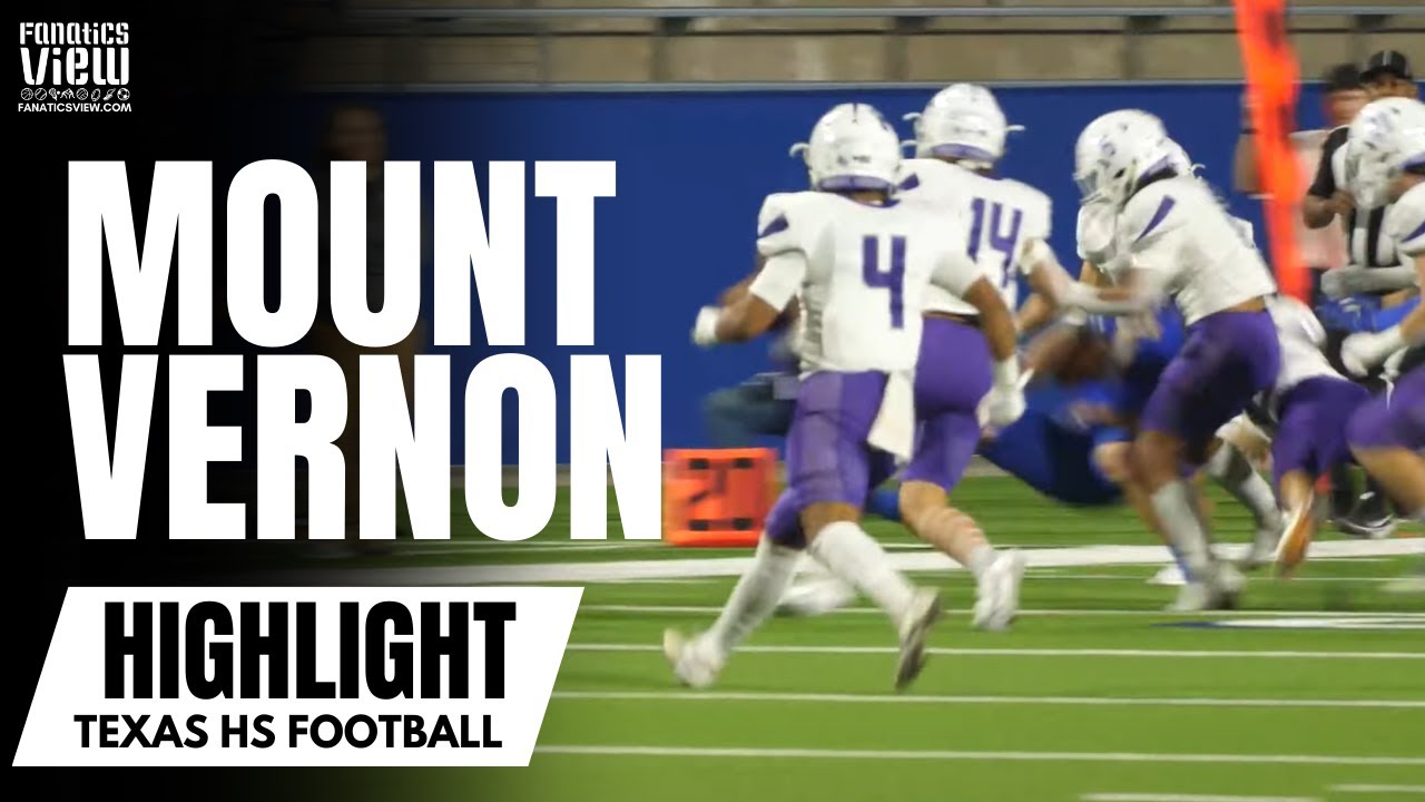 Texas High School Football Massive Hit on Special Teams | Mount Vernon Tigers vs. Brock Eagles