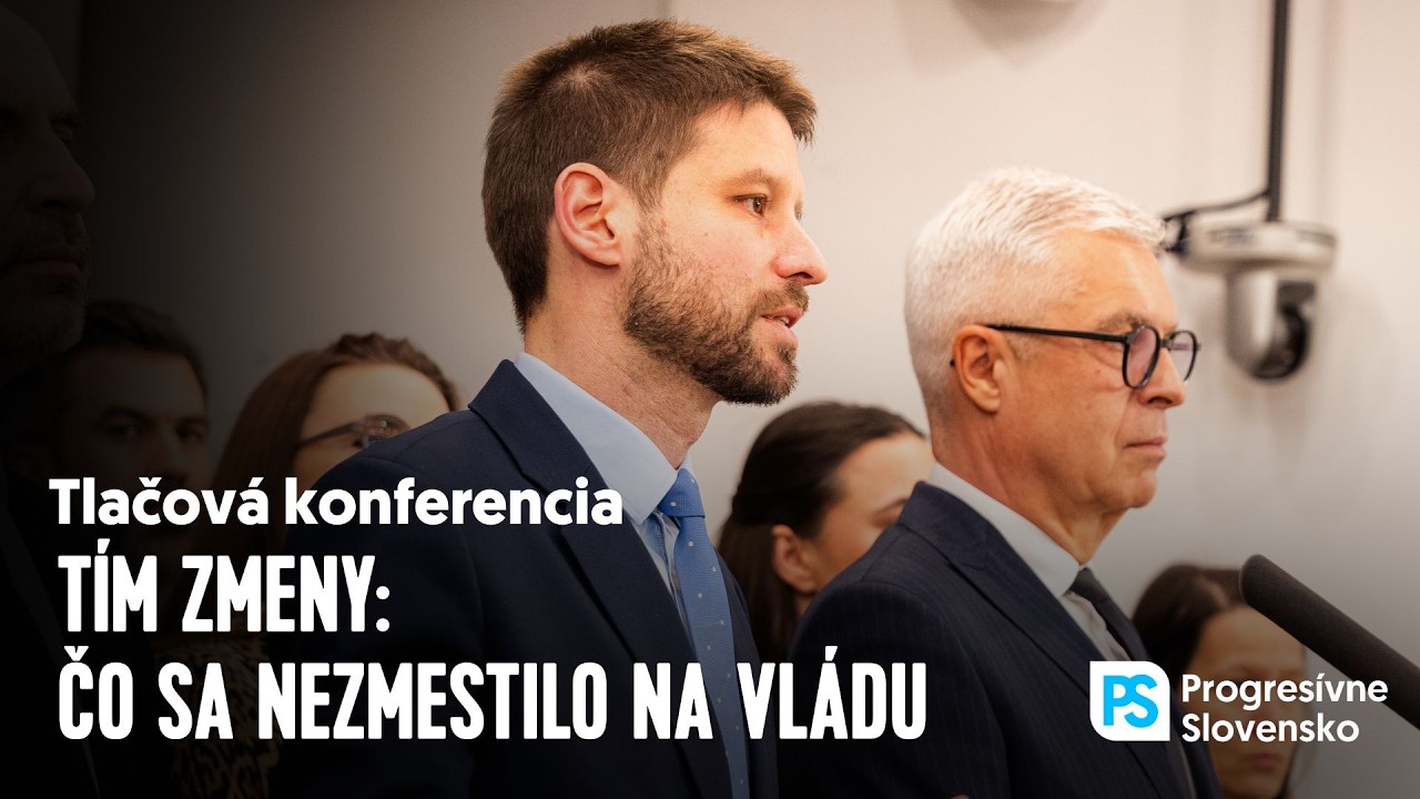 T&iacute;m zmeny: Čo sa nezmestilo na vl&aacute;du | Tlačov&aacute; konferencia PS, 15. apr&iacute;l 2026