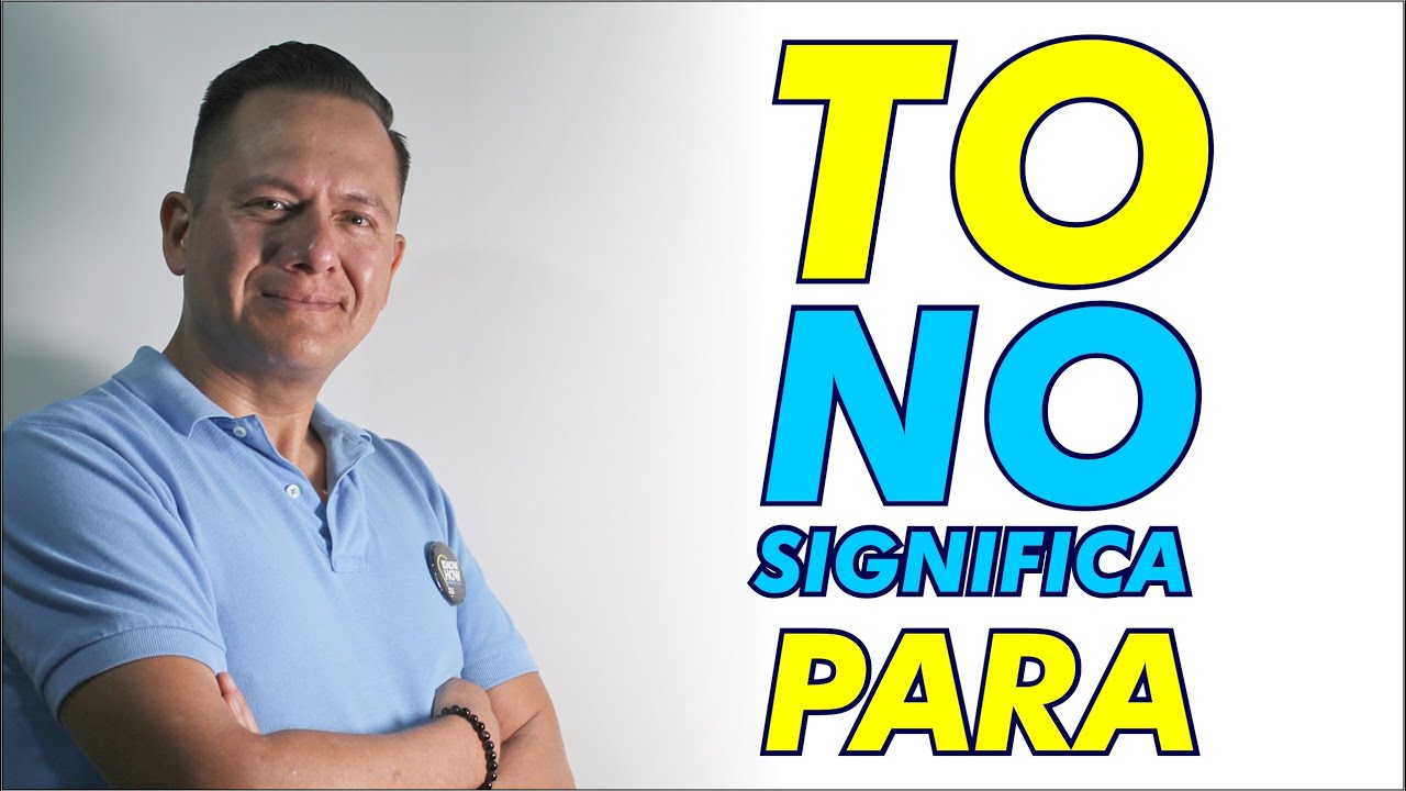 "TO" no significa PARA