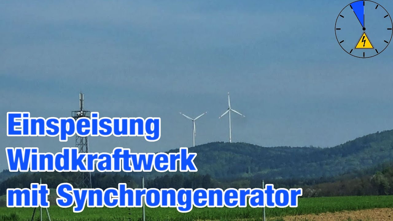 Einspeisung Windkraftwerke Synchrongenerator Regelung