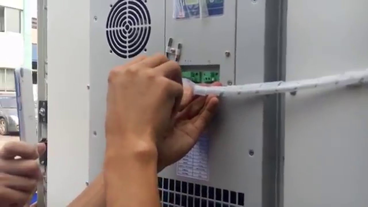 Install video of cabinet air conditioner