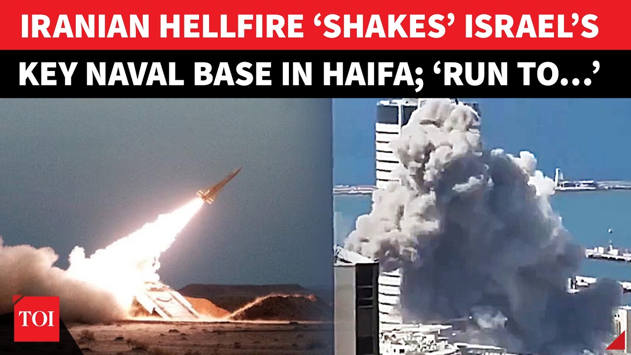 Israel’s Haifa Naval Base ‘Under Siege’ As Iran Fires Cluster Bombs; ‘Civilians Killed, Panic In…’