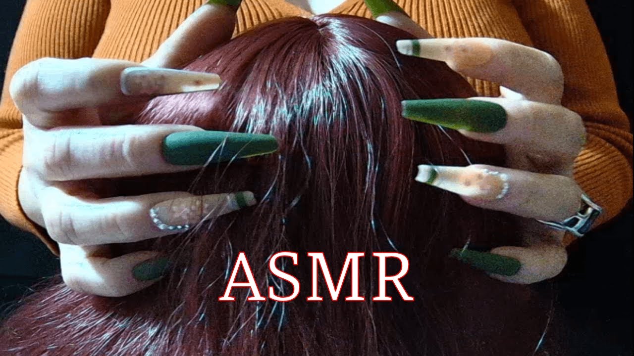 Scalp Massage ASMR | Hair Attention, Combing, Brushing, Scratching Triggers on a Wig