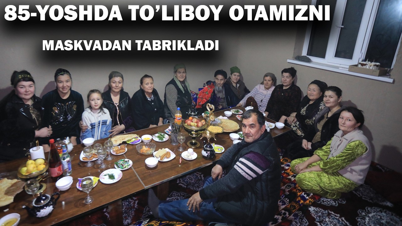85-YOSHDA TO’LIBOY OTAMIZNI MASKVADAN TABRIKLADI 913910029