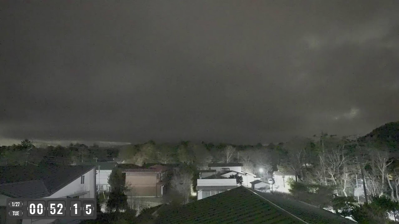 流星の富士山ライブカメラで星空観察！Meteor starry night Mount fuji live camera!