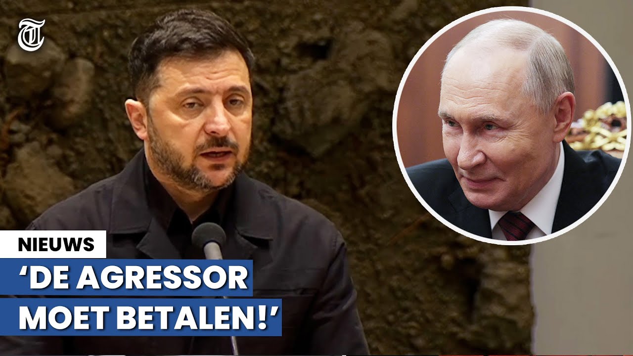 Zelenski haalt in Kamer-speech fel uit naar Rusland: 'Altijd moet andere partij concessies doen'