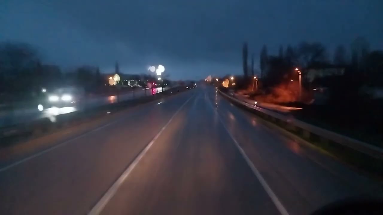 Night Truck Drive to Sunrise – 30-Minute Scenic Highway POV