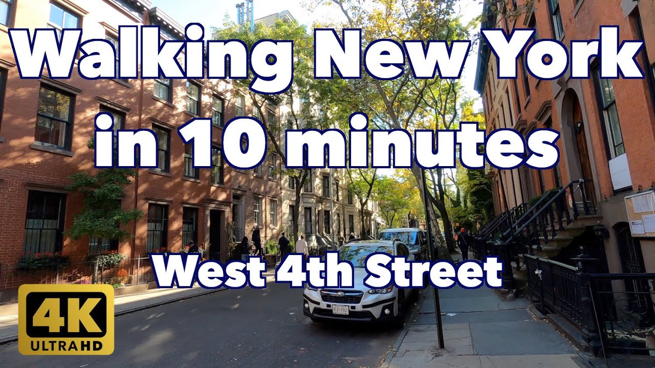 【4K】Walking New York #98 | West 4th Street | From Jane St to 6th Ave | West Village Manhattan
