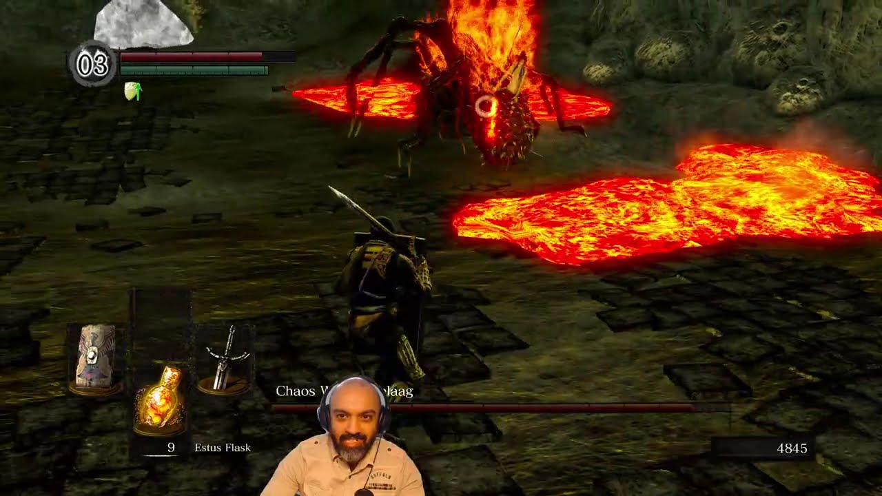 Souls noob vs Chaos Witch Quelaag | Dark Souls: Remastered | Boss fight
