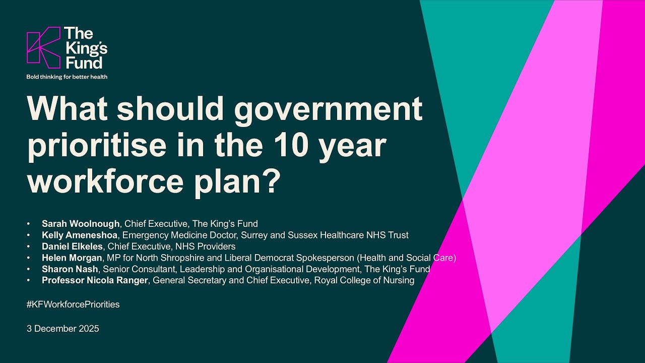 What should government prioritise in the 10 Year Workforce Plan?