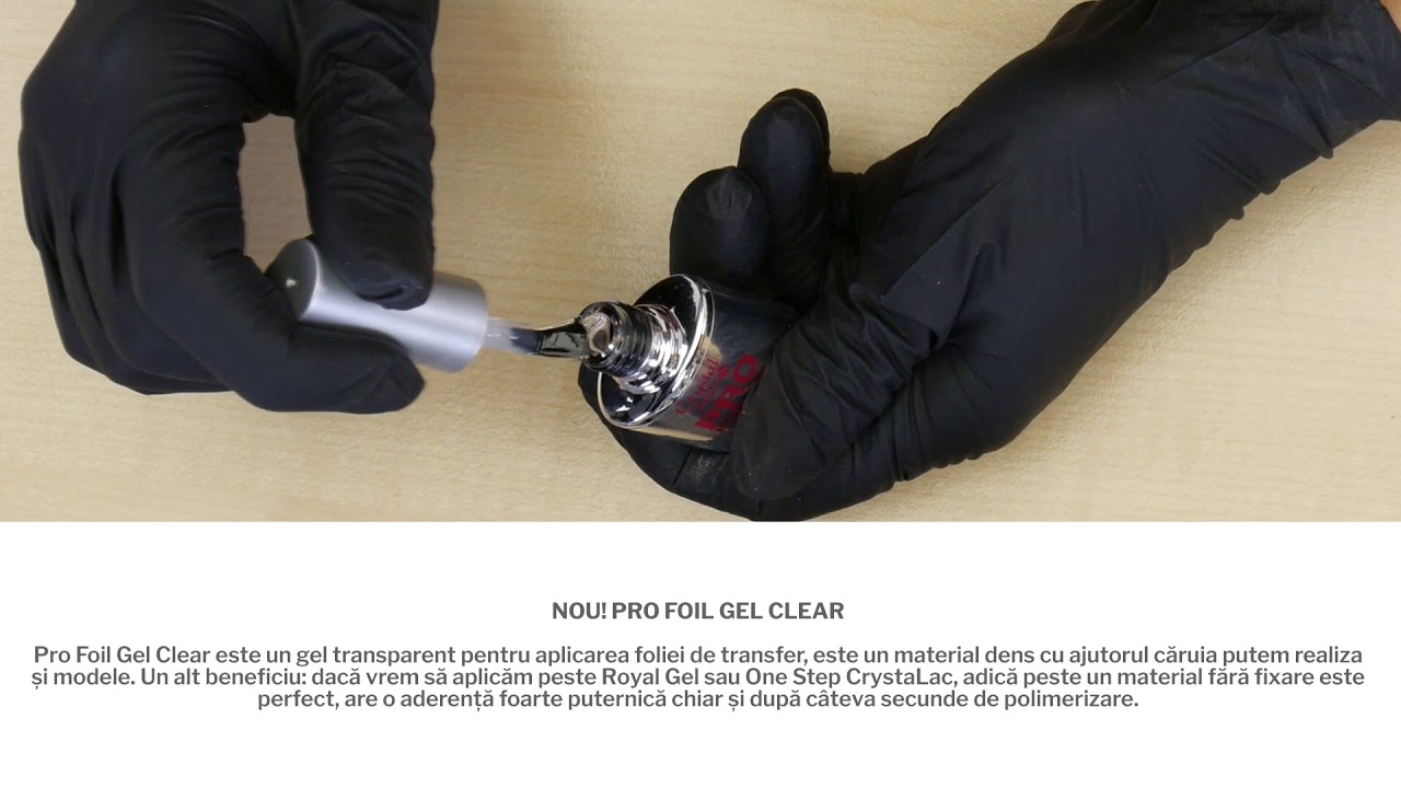 Pro Foil Gel Clear | Gel transparent pentru Folie de Transfer | Crystal Nails