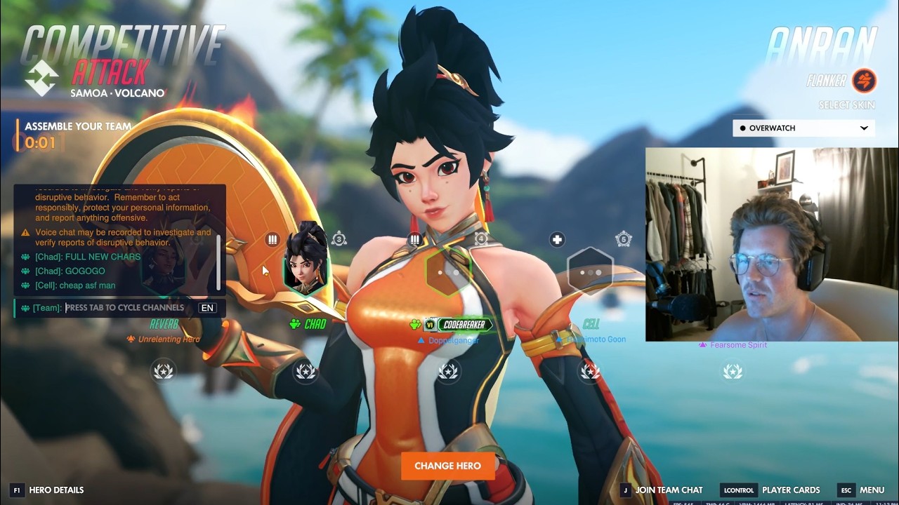 Overwatch 2 Rank 1 Genji Georgelion Dominates As New Hero Anran