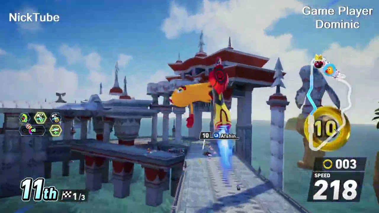 Cleyde  -  O  Pac-Man Fantasma (Amarelo) no Sonic Racing Crosswords
