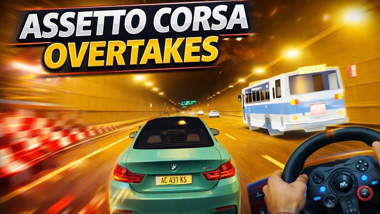 I Drove Like a MANIAC in Assetto Corsa! (Highway Overtakes)