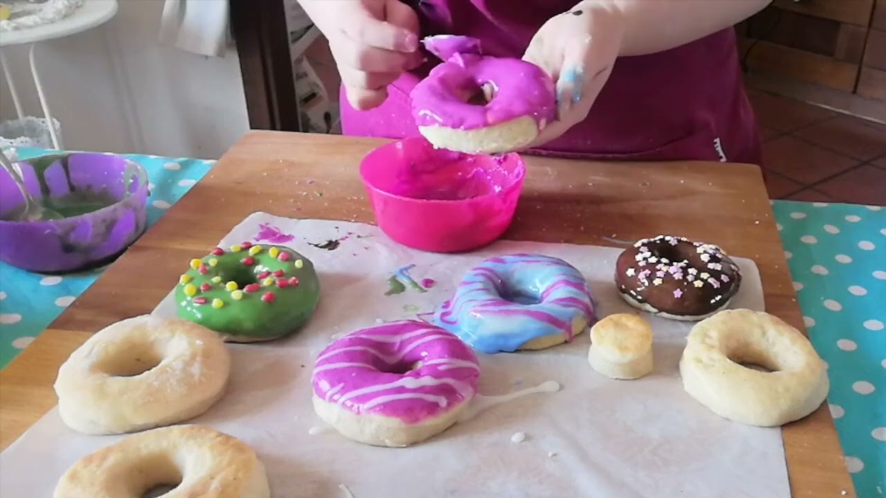 Glassatura ciambelline - video corso per bambini