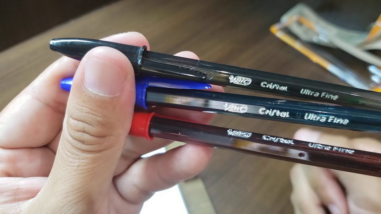 BIC CRISTAL  - ULTRA FINE 0.7 mm - Abrindo o pacote