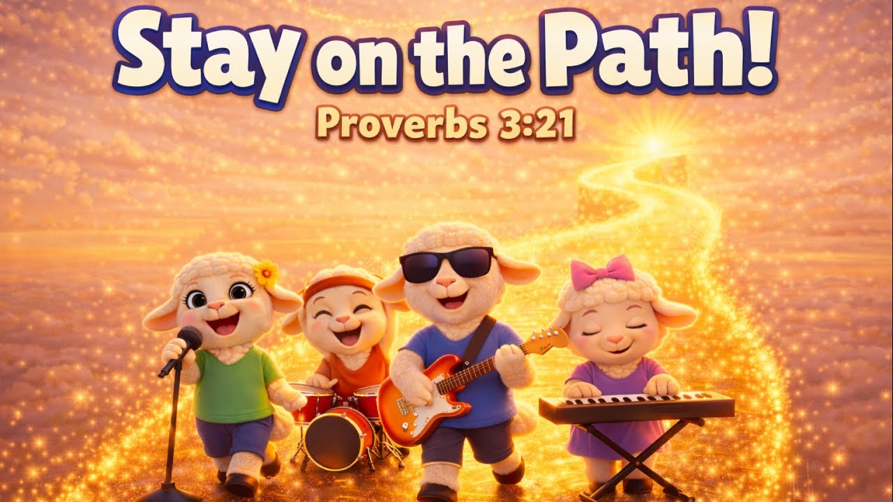  Joyful Bible Song for Kids | Stay on the path! 🌟 - Proverbs 3:21 | Lyric Lambs