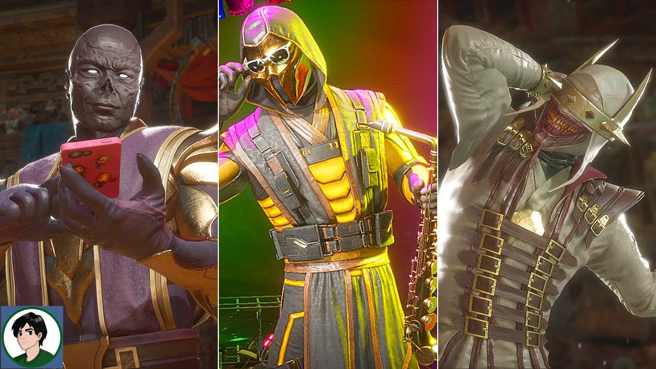 Noob Saibot Performs ALL Friendships - Mortal Kombat 11 Swap
