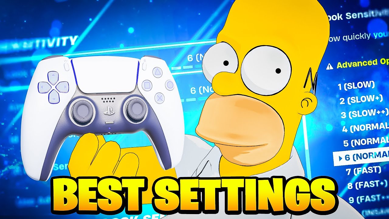 *НОВИНКА* Лучшие настройки контроллера + чувствительность для Fortnite Simpsons! (PS4/PS5/XBOX/ПК)