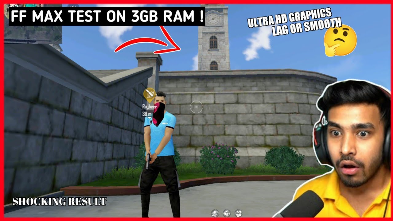 Free Fire Max Ultra HD graphics Test on 3GB Ram 😮 || Will it run smoothly or laggy on Bermuda MAX ?🤔