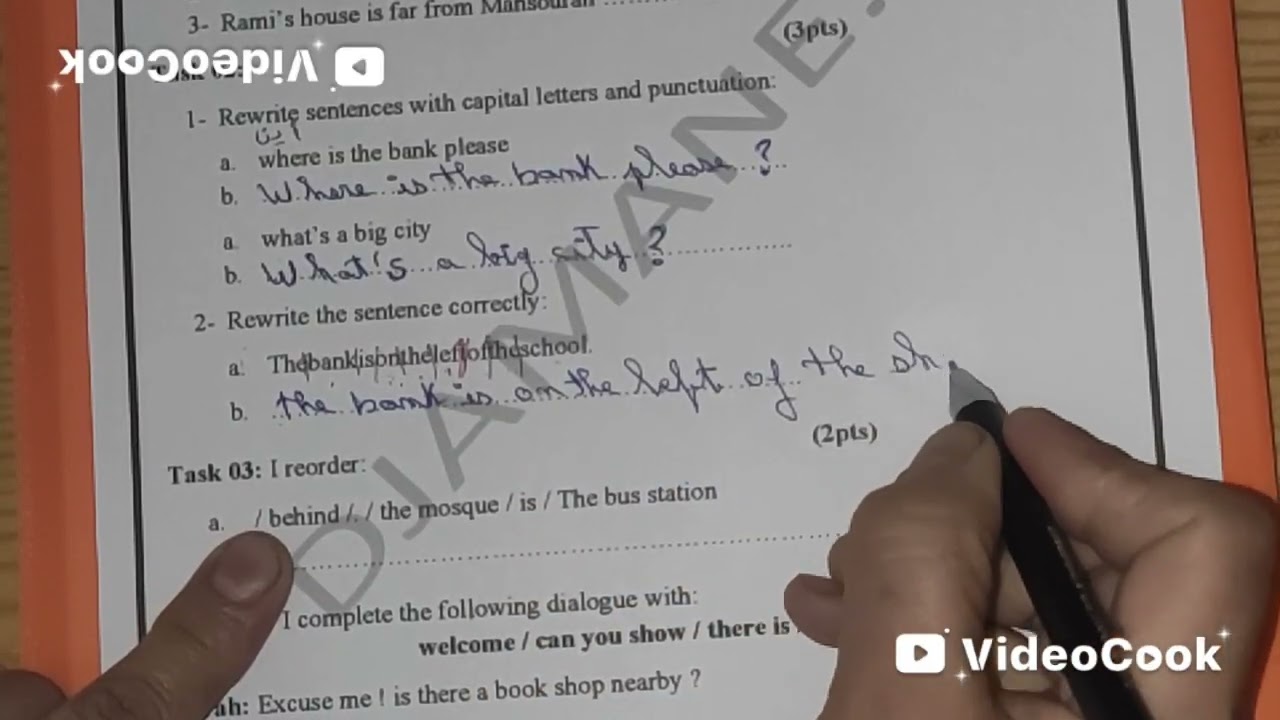 ا اختبار في اللغة الانجليزيه الخامسة ابتدائي 👍 الفصل الثاني 🤗