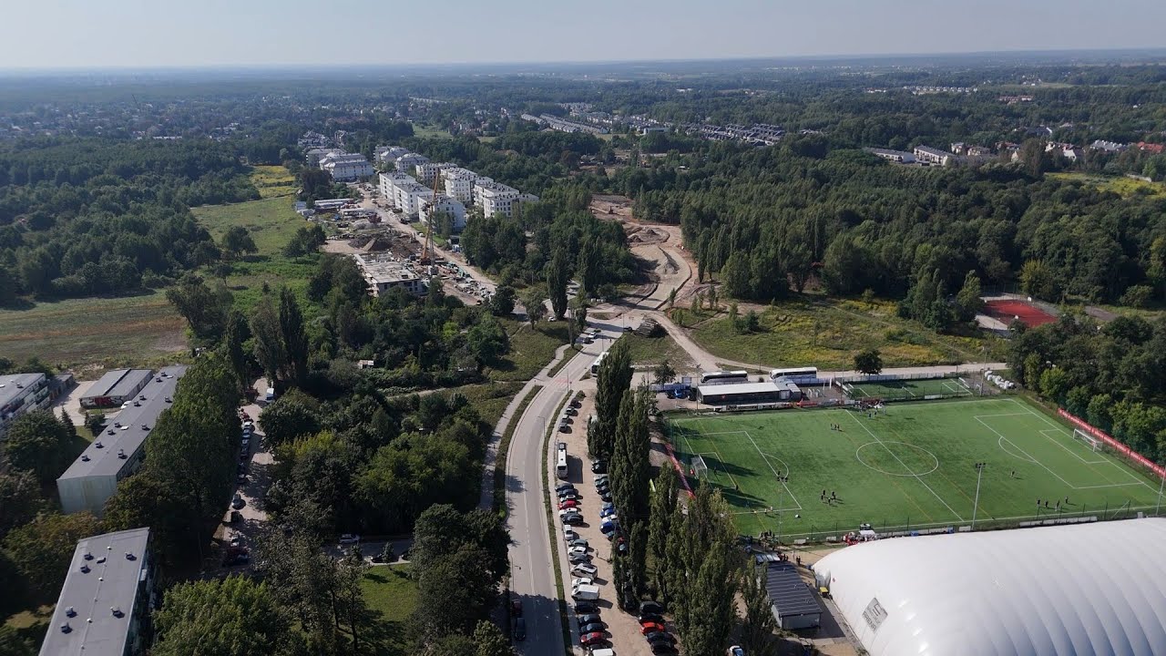 ŁÓDŹ Z LOTU PTAKA 🦅 Budowa przedłużenia Kaczeńcowej