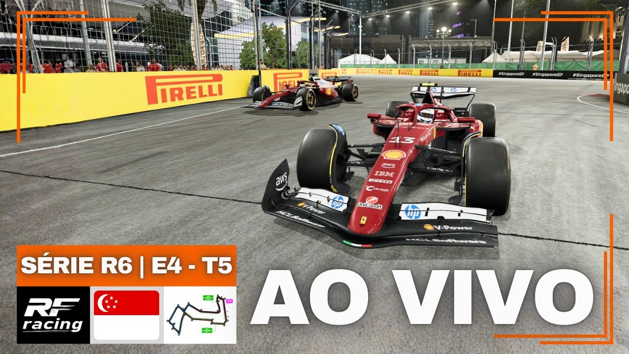 🔴 F1 25 - SINGAPURA - MARINA BAY 🇸🇬 | RFR LEAGUE - S&Eacute;RIE R6 (GRID ROOKIE) - ETAPA 04 | TEMPORADA 5
