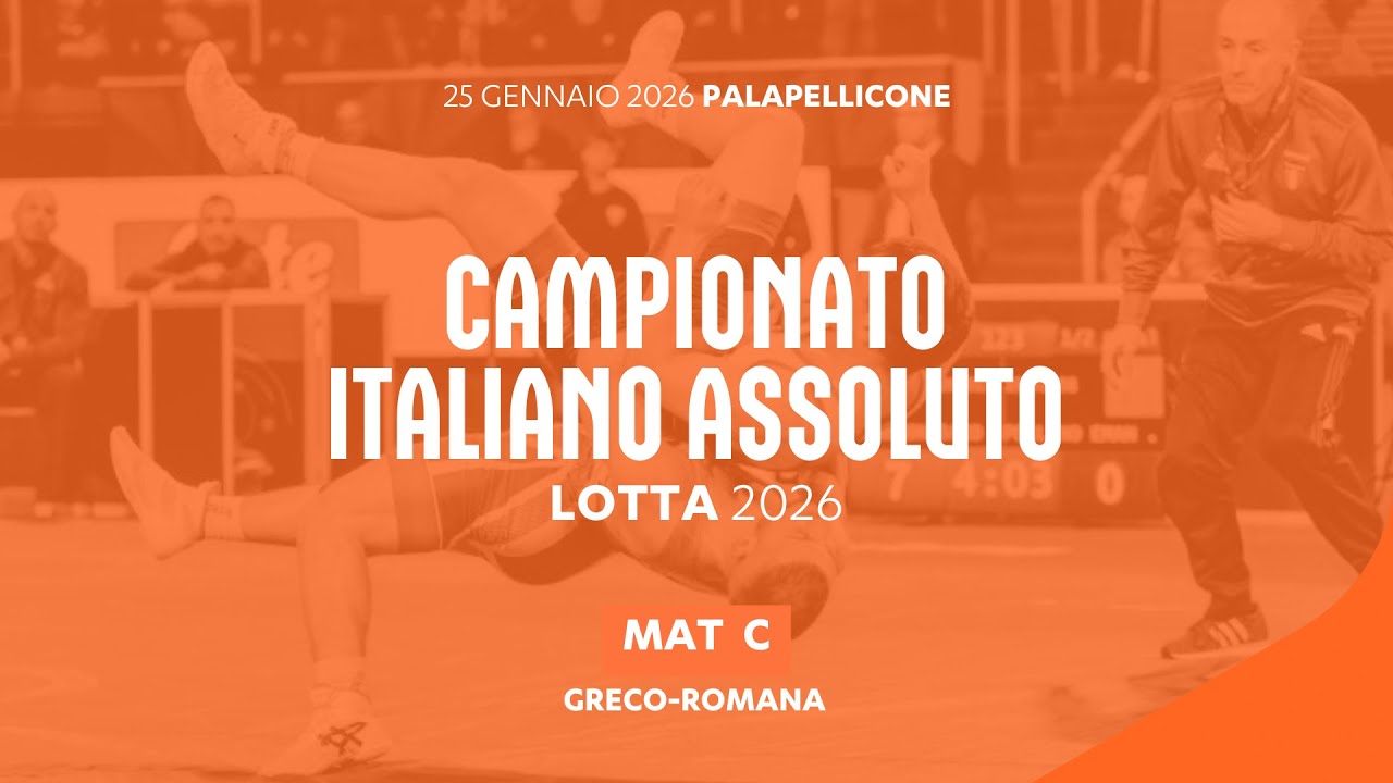 🔴 LOTTA 🤼‍♂️ Campionato Italiano Assoluto 2026 GR 🇮🇹 Day2 MatC