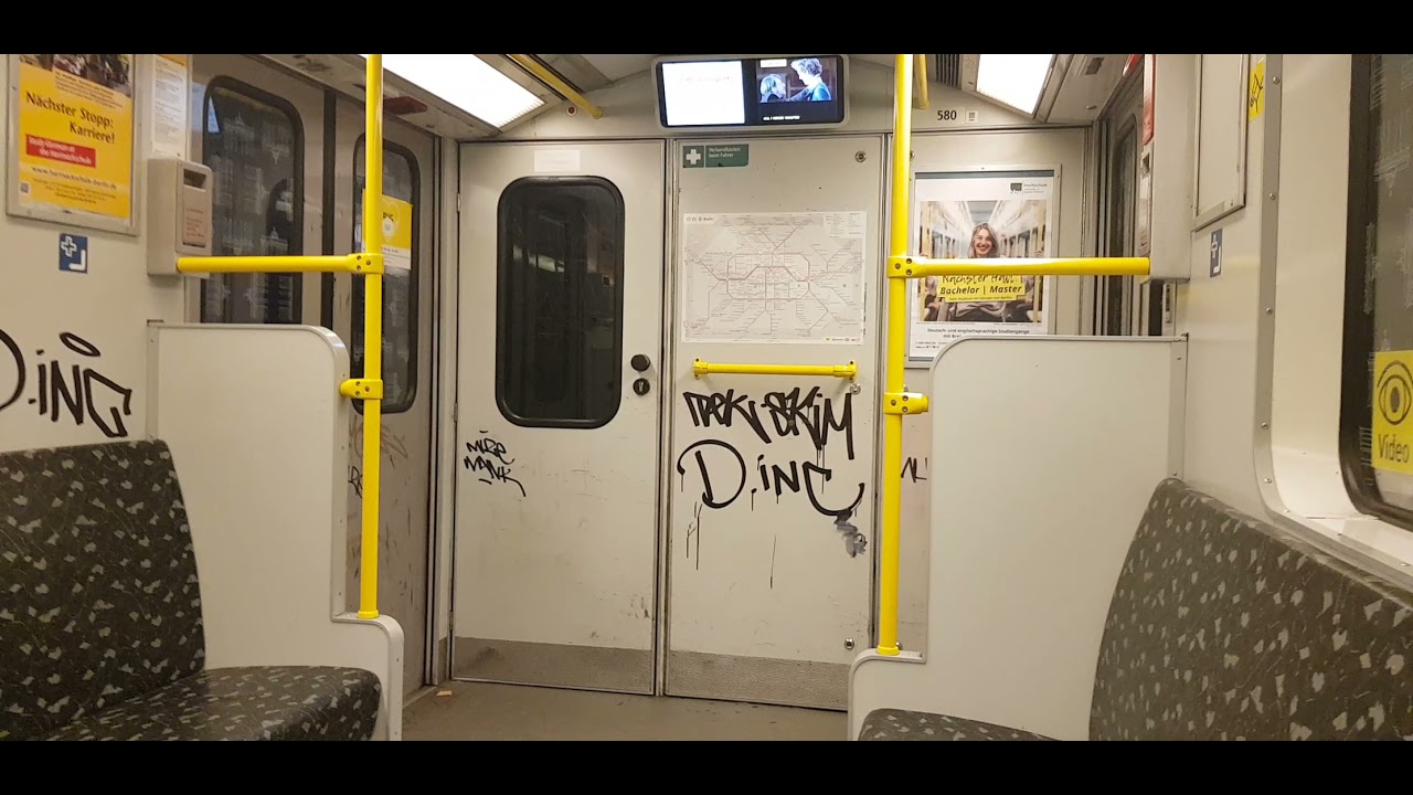 U-Bahn Berlin - Mitfahrt im A3L92 (580) auf der U1