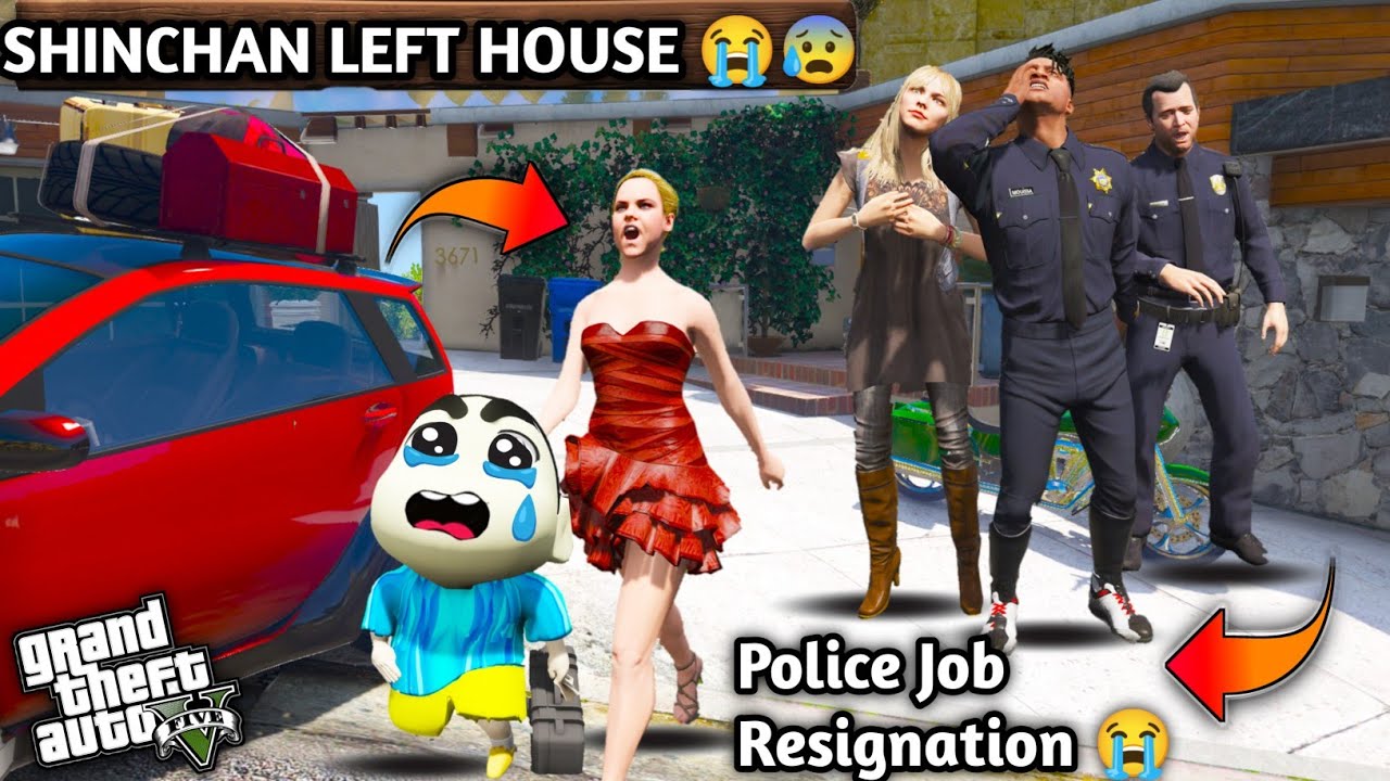 GTA 5: Shinchan Left House & Start His New Life 😭😰Franklin Family Did One Mistake 😭😰Ps Gamester 