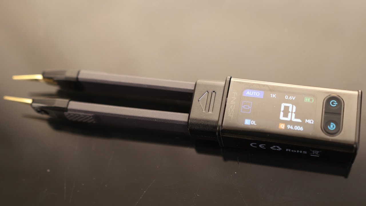 Измеритель LCR-сопротивления FNIRSI LCR-ST2 100 кГц, пинцет, тестер SMD и сквозных компонентов, а...