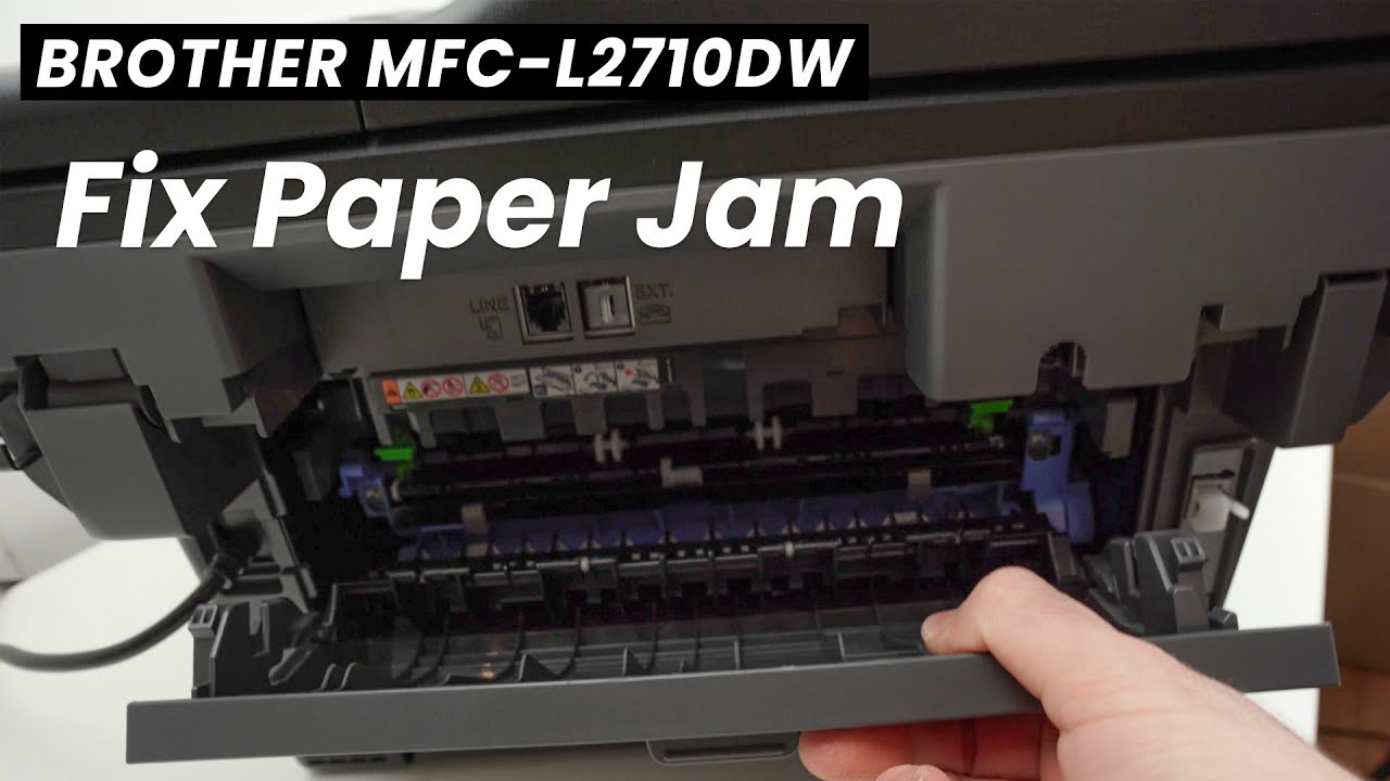 Как устранить замятие бумаги на Brother MFC-L2710DW