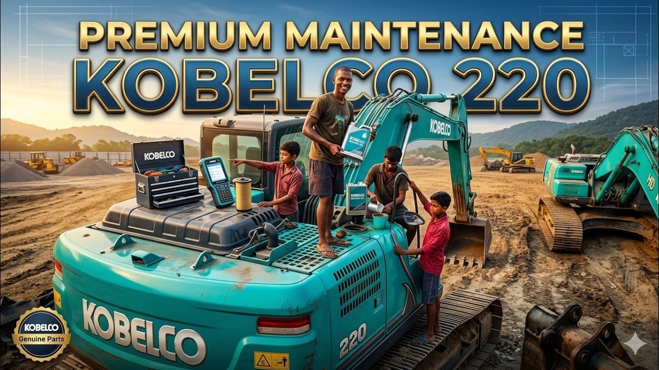 KOBELCO 220 MACHINE 🔥ALL MANTANACE MOBIL l DISEL FILTER OTHER CHANGE l #kobelco #exavetor #machine l