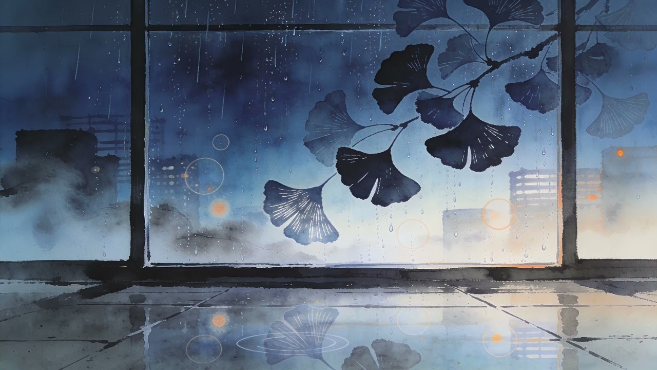 Ginkgo Glasswork Blue Hour