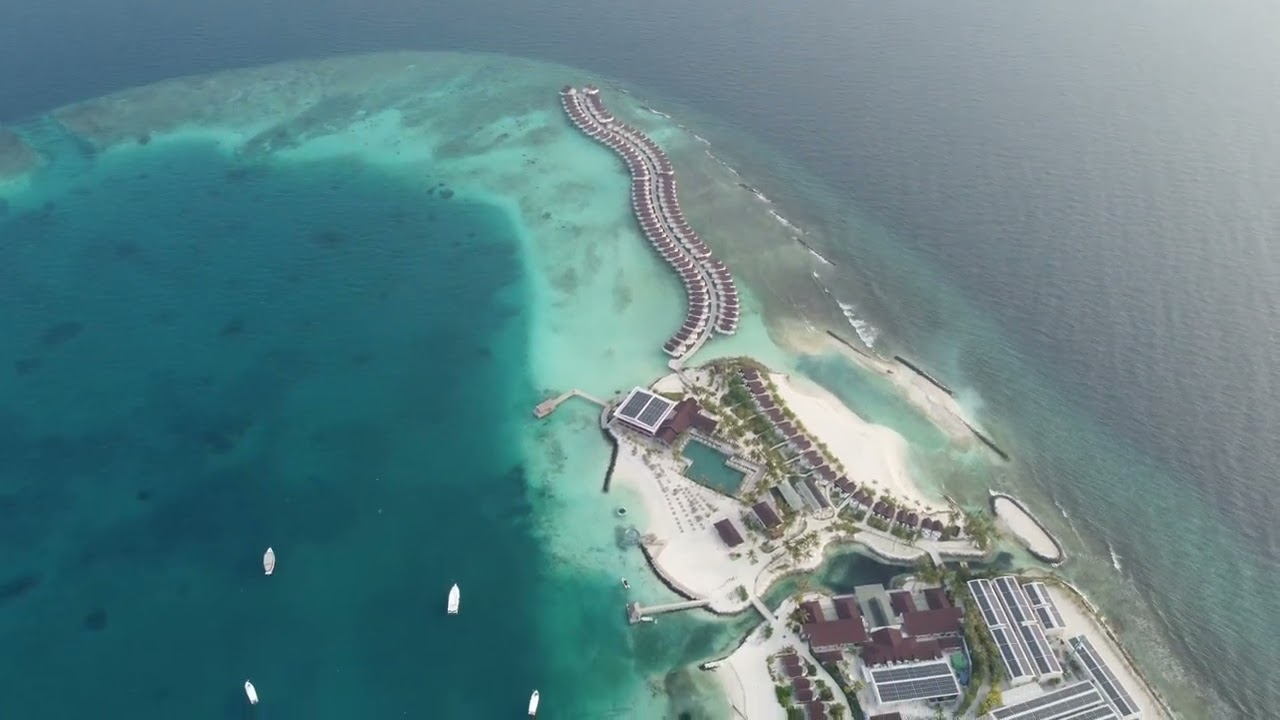 Oblu Xperience Ailafushi Maldives drone 4K