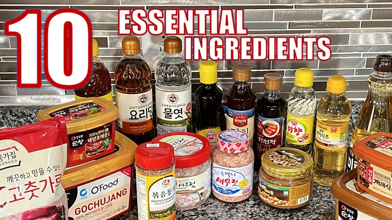 10 основных повседневных ингредиентов для корейской кухни!